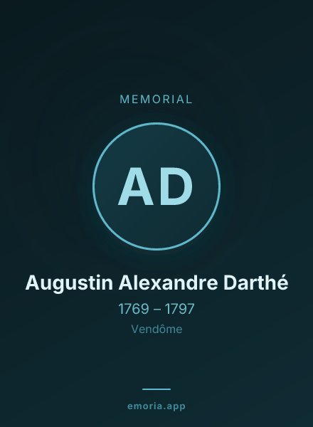 Memorial portrait of Augustin Alexandre Darthé