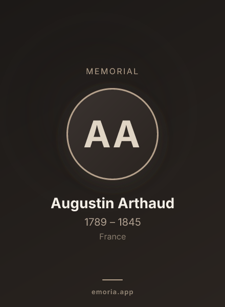Memorial portrait of Augustin Arthaud