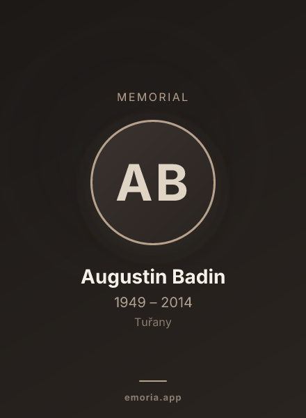 Memorial portrait of Augustin Badin