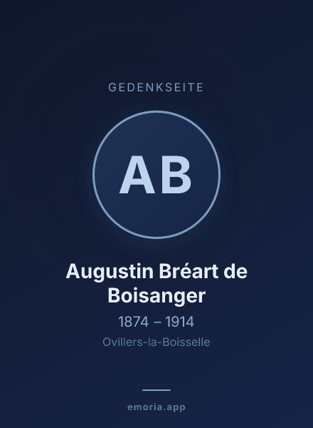 Gedenkportrait von Augustin Bréart de Boisanger