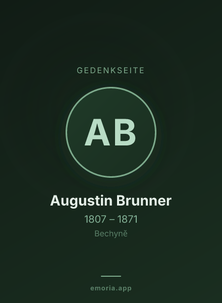 Gedenkportrait von Augustin Brunner