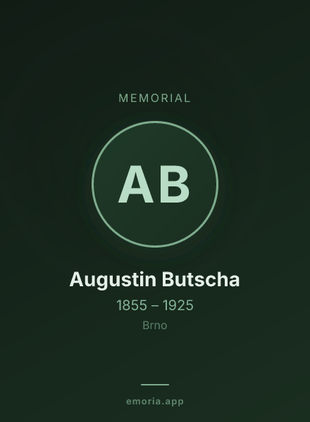 Memorial portrait of Augustin Butscha