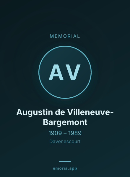 Memorial portrait of Augustin de Villeneuve-Bargemont