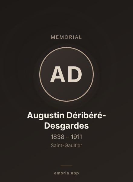Memorial portrait of Augustin Déribéré-Desgardes