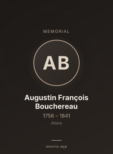 Memorial portrait of Augustin François Bouchereau