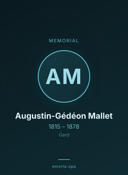 Memorial portrait of Augustin-Gédéon Mallet