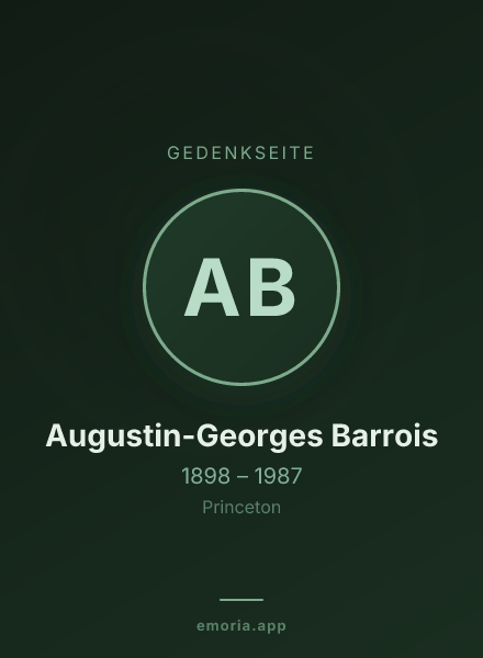 Gedenkportrait von Augustin-Georges Barrois