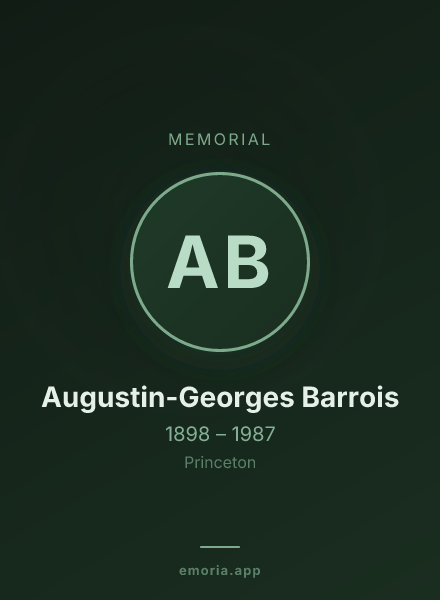 Memorial portrait of Augustin-Georges Barrois