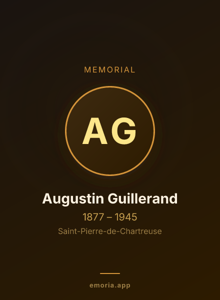 Memorial portrait of Augustin Guillerand