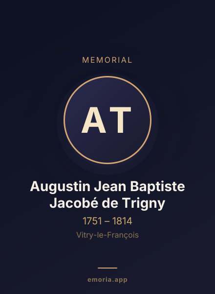 Memorial portrait of Augustin Jean Baptiste Jacobé de Trigny