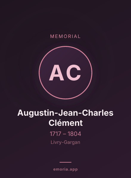 Memorial portrait of Augustin-Jean-Charles Clément