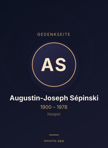 Gedenkportrait von Augustin-Joseph Sépinski