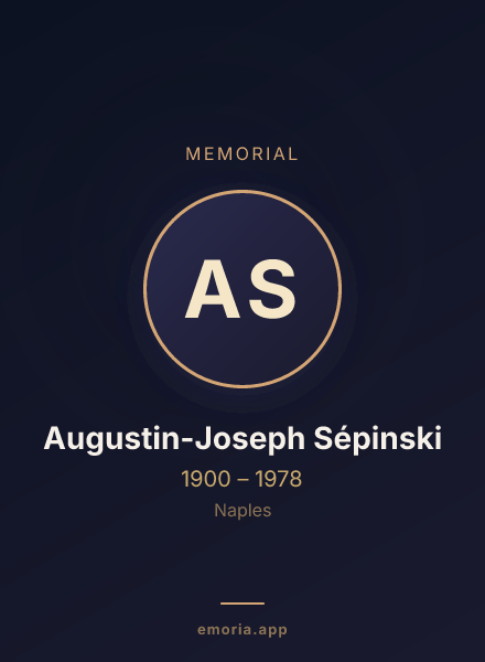 Memorial portrait of Augustin-Joseph Sépinski