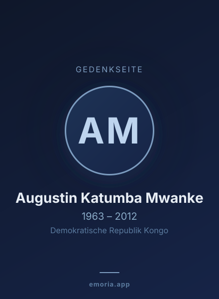 Gedenkportrait von Augustin Katumba Mwanke