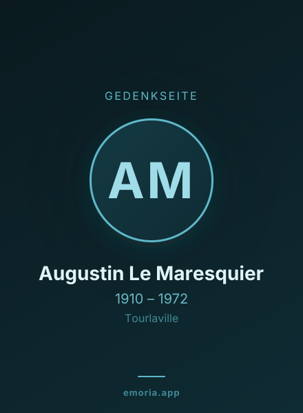 Gedenkportrait von Augustin Le Maresquier