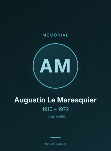 Memorial portrait of Augustin Le Maresquier