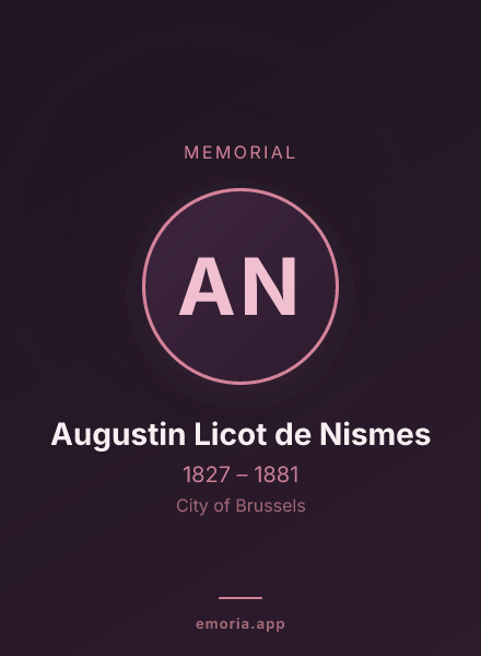 Memorial portrait of Augustin Licot de Nismes