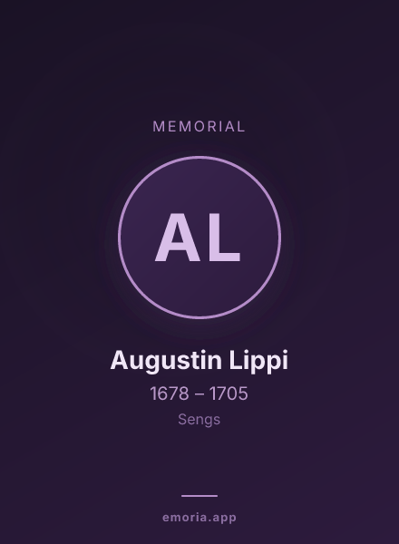 Memorial portrait of Augustin Lippi