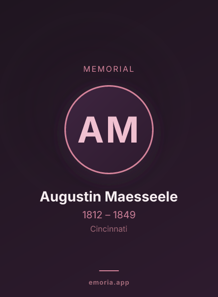 Memorial portrait of Augustin Maesseele