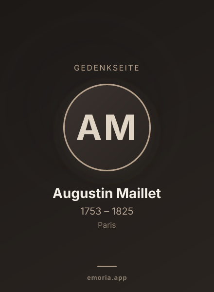 Gedenkportrait von Augustin Maillet