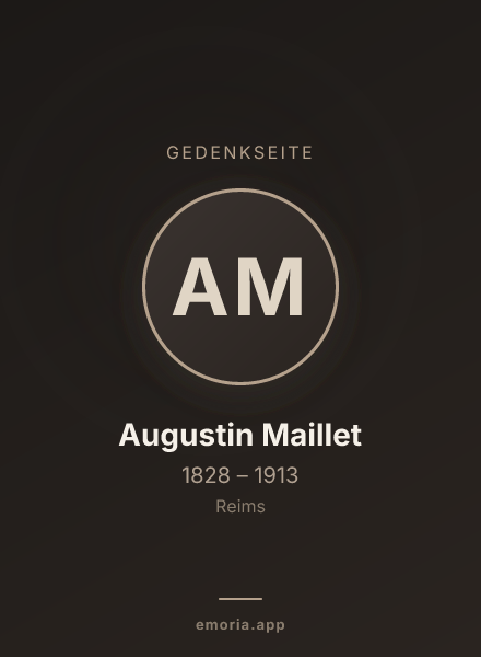 Gedenkportrait von Augustin Maillet