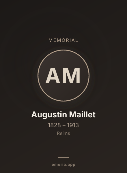 Memorial portrait of Augustin Maillet