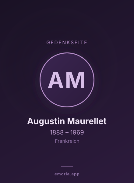Gedenkportrait von Augustin Maurellet