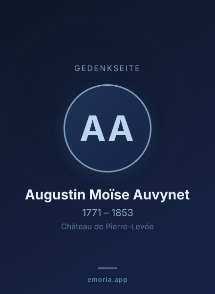 Gedenkportrait von Augustin Moïse Auvynet
