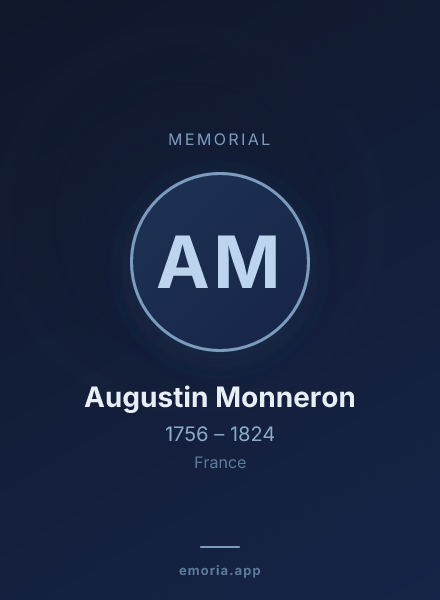 Memorial portrait of Augustin Monneron