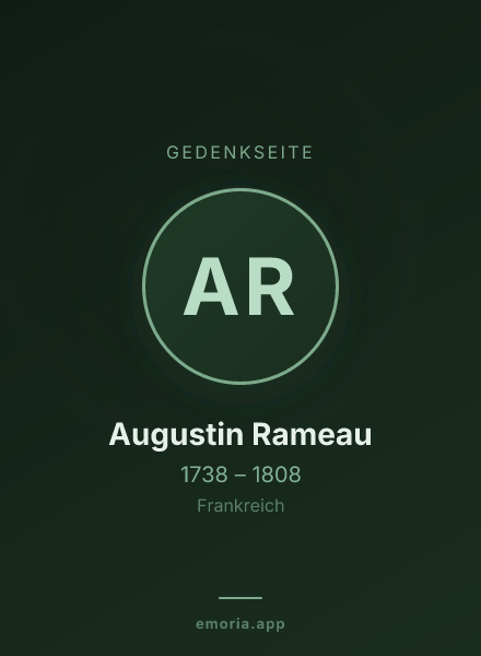 Gedenkportrait von Augustin Rameau