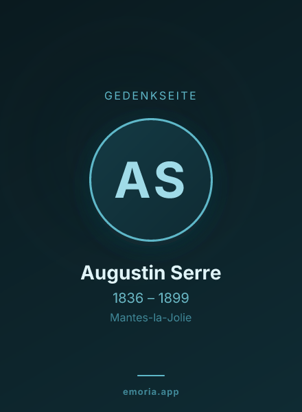 Gedenkportrait von Augustin Serre