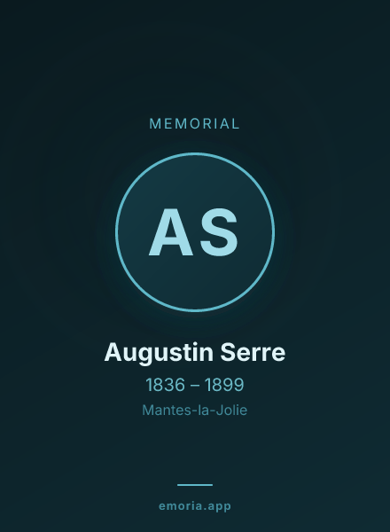 Memorial portrait of Augustin Serre
