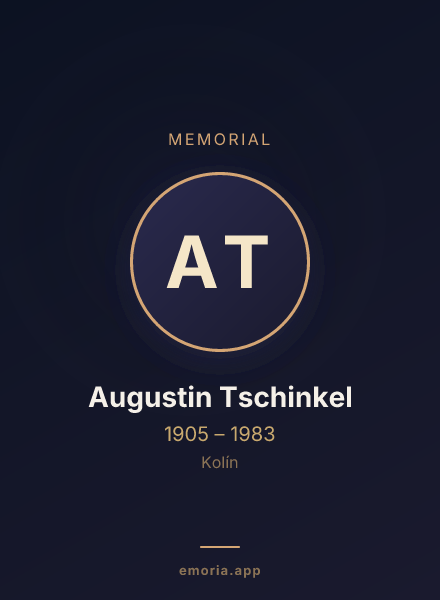 Memorial portrait of Augustin Tschinkel