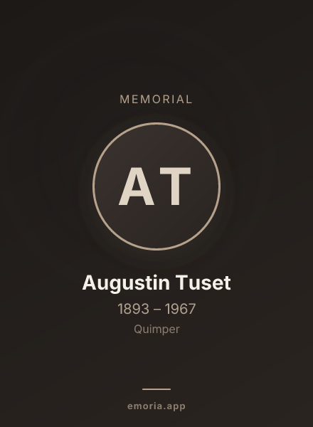 Memorial portrait of Augustin Tuset
