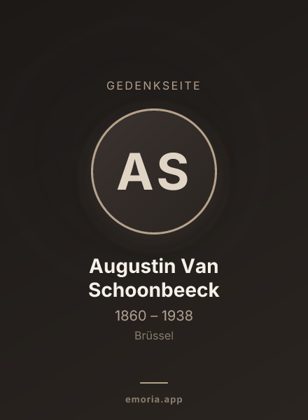 Gedenkportrait von Augustin Van Schoonbeeck