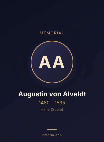 Memorial portrait of Augustin von Alveldt