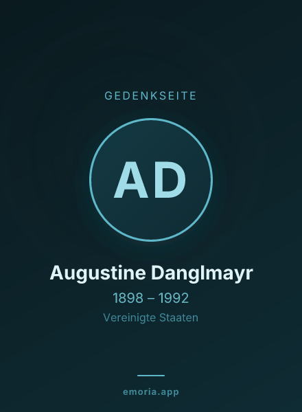 Gedenkportrait von Augustine Danglmayr