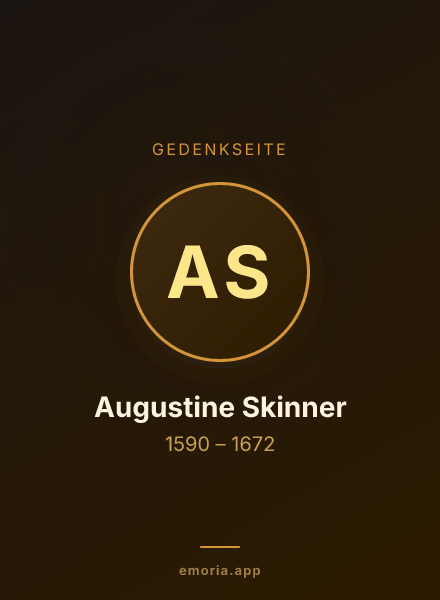 Gedenkportrait von Augustine Skinner