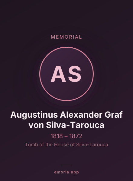 Memorial portrait of Augustinus Alexander Graf von Silva-Tarouca