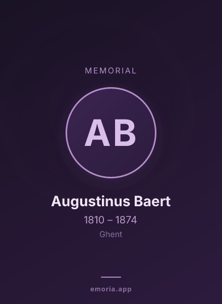 Memorial portrait of Augustinus Baert