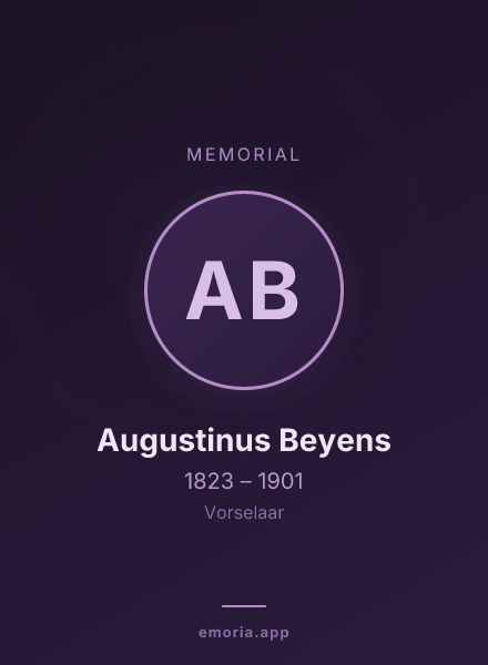 Memorial portrait of Augustinus Beyens