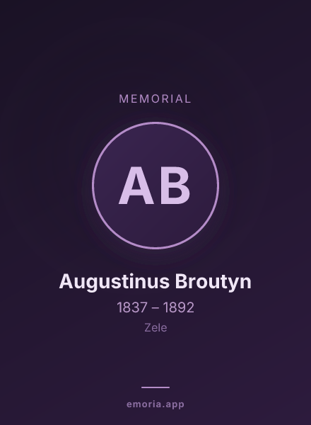 Memorial portrait of Augustinus Broutyn