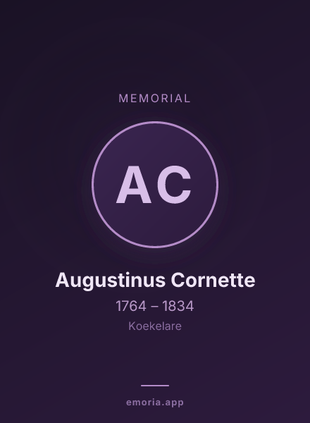 Memorial portrait of Augustinus Cornette