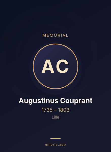 Memorial portrait of Augustinus Couprant