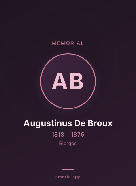 Memorial portrait of Augustinus De Broux