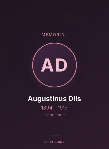Memorial portrait of Augustinus Dils