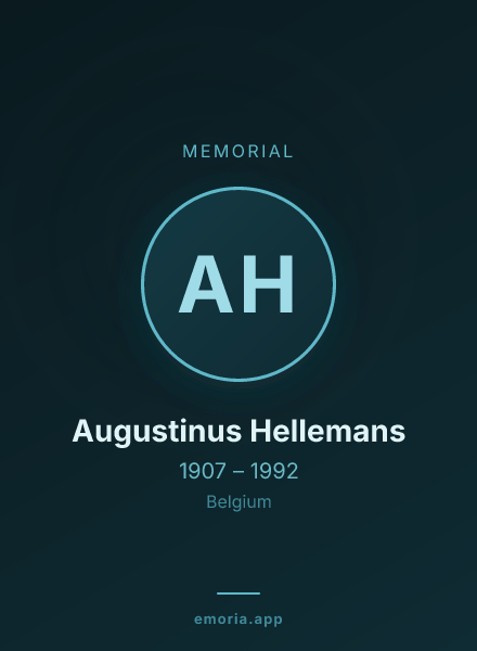 Memorial portrait of Augustinus Hellemans