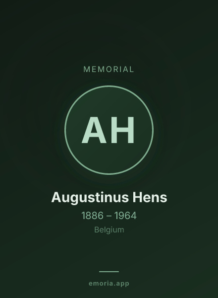 Memorial portrait of Augustinus Hens