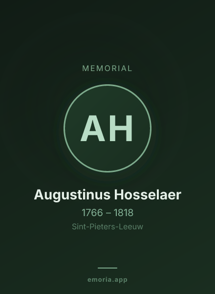 Memorial portrait of Augustinus Hosselaer
