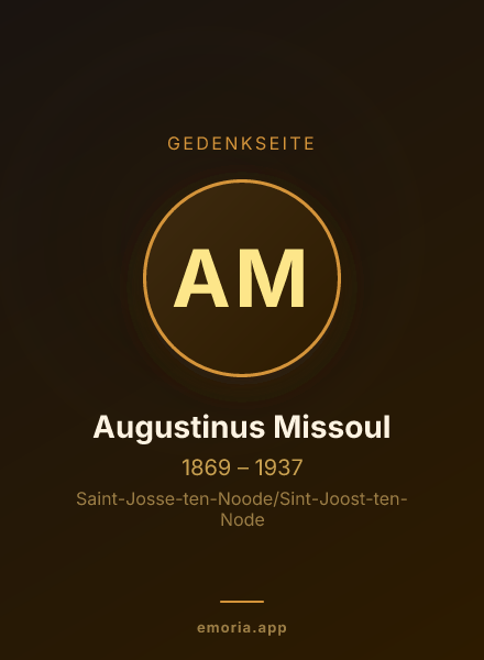 Gedenkportrait von Augustinus Missoul
